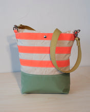 Load image into Gallery viewer, Urban Field Bag - Green and Orange Striped
