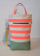 Load image into Gallery viewer, Urban Field Bag - Green and Orange Striped
